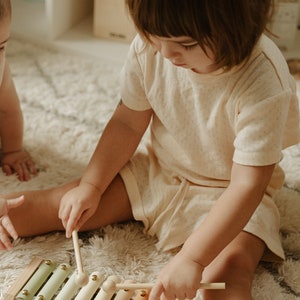 Xylophone Montessori Toys Baby Gifts Aesthetic & Functional Kids Musical Instrument Modern Boho Xylophone for Kids Wooden Xylophone image 5