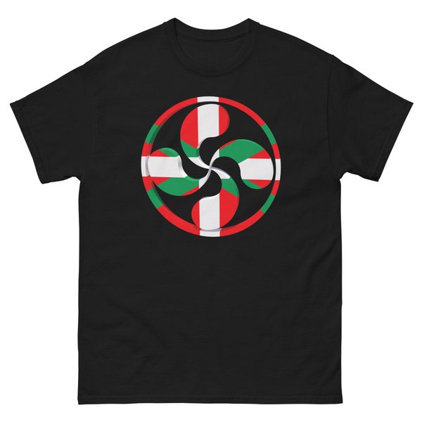 Lauburu Shirt Cadeau Pays Basque Drapeau Croix Ikurrina Euskal Herria Eu T-Shirt