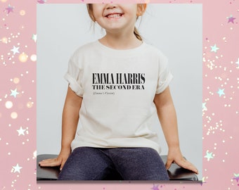 T-shirt personnalisé inspiré de la tournée de Taylor Era pour les tout-petits Second Era. Deuxième anniversaire.