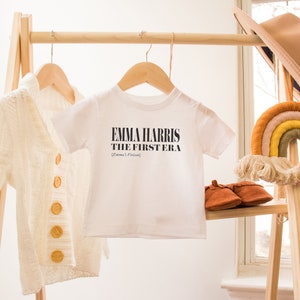 T-shirt personnalisé inspiré de la tournée de l&#39;ère Taylor pour la première ère de bébé. Premier anniversaire.