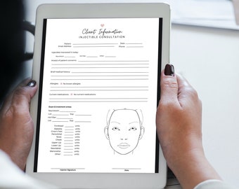 Injectable treatment patient sheet