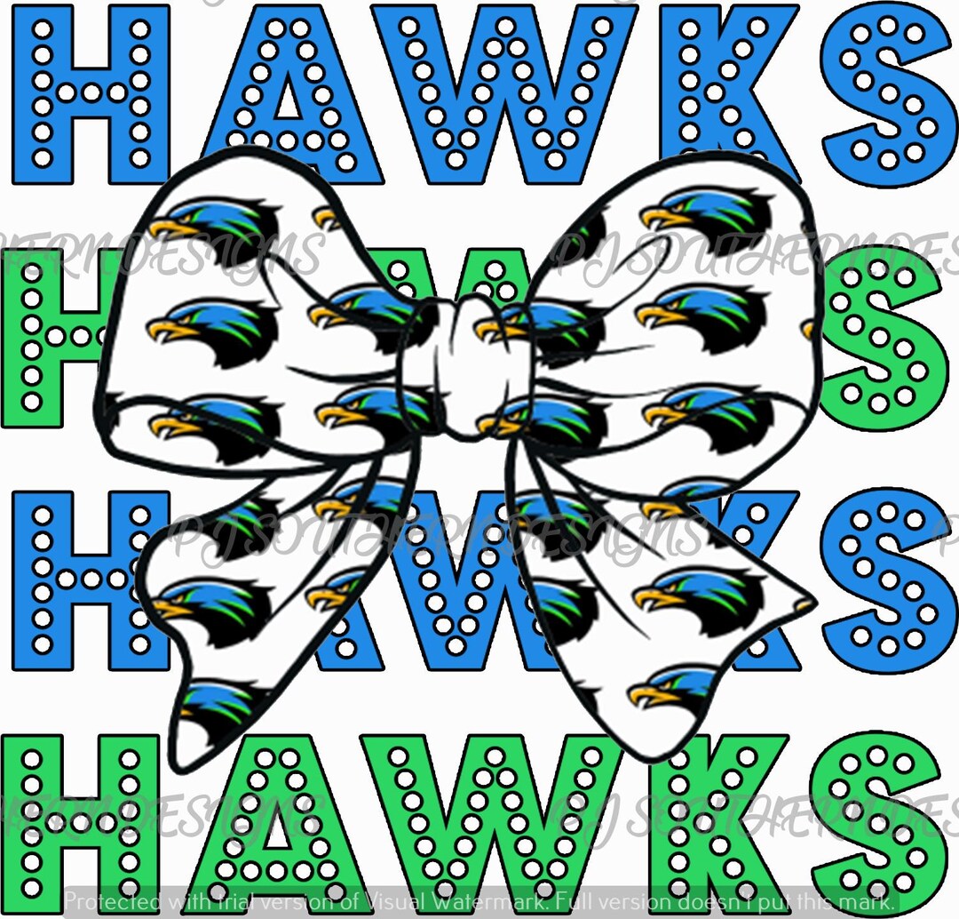Hawk Rip Print HAWKS Repeat: Digital PNG File (sublimation & DTG Printing) - Etsy