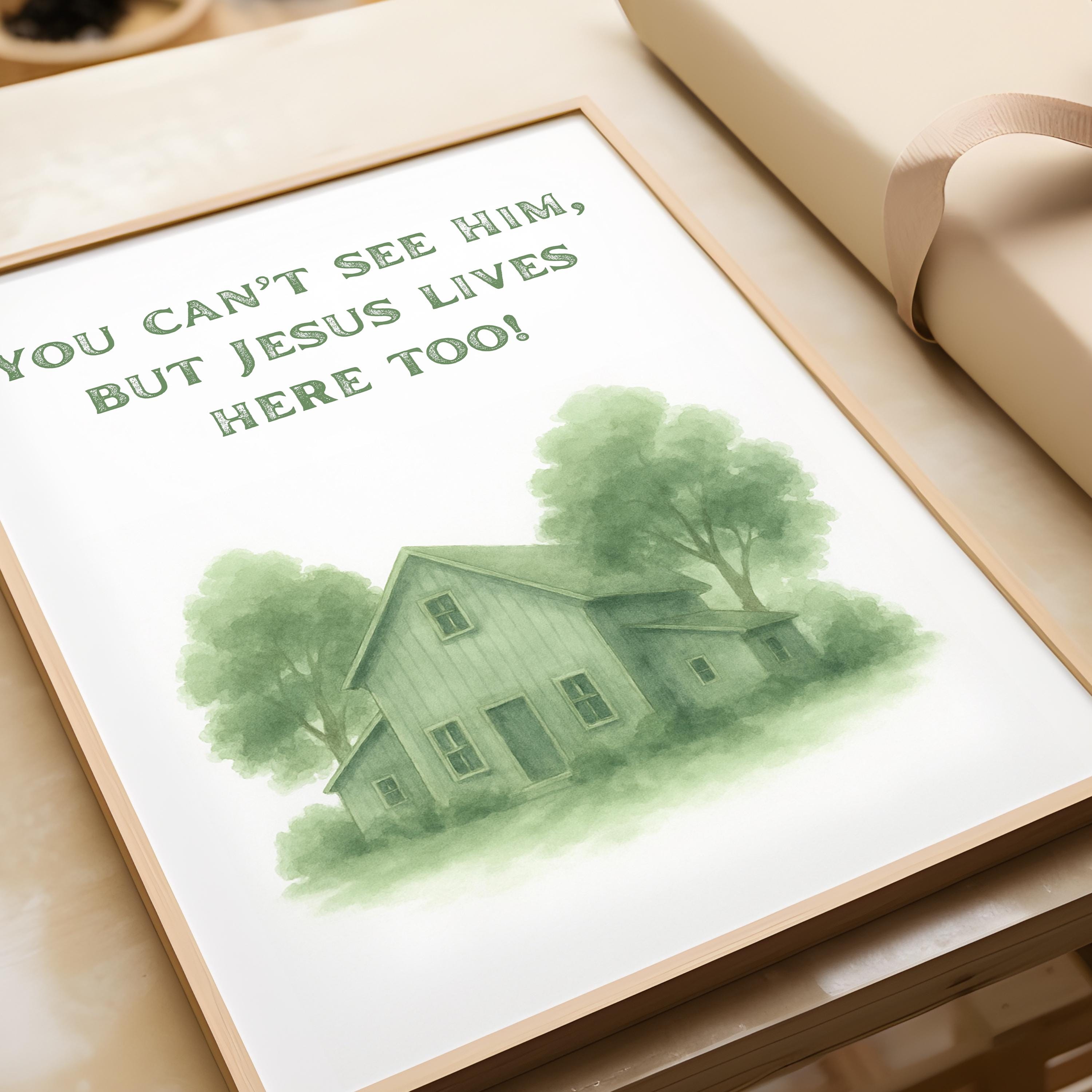 Sage Green Christian Wall Art Set: Farmhouse Bible Verse Prints ...