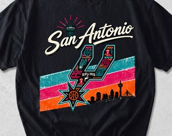 Vintage Go Spurs Go Shirt, San Antonio Basketball Fan Tee, Spurs Game Day Shirt, Retro Basketball Team Spirit Gift