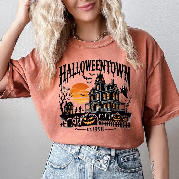 Halloweentown Shirt, Comfort Colors Halloween Tshirt, Retro Halloweentown T-Shirt, Halloweentown University Tees, Halloween Crewneck Gifts