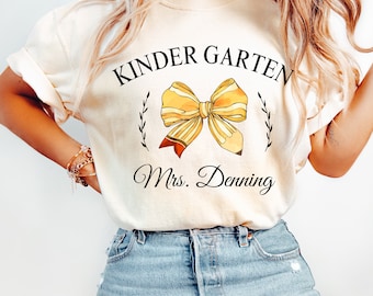 Custom Kindergarten Dream Team Shirt, Comfort Colors Shirt, Kindergarten Team T-shirt,  Personalized Teacher Shirt, Kinder Crew Teacher