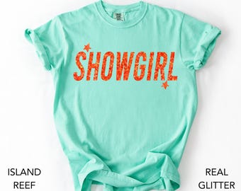 Comfort Colors® Showgirl Shirt for Fan, Orange Show Girl Shirt for Concert, Showgirl Era Tshirt Gift for Her, The Life Of A shirt