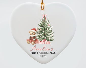 Personalized Baby's First Christmas Ornament, Baby Name Ornament, New Baby Gift, Baby Keepsake, Custom Baby Ornament