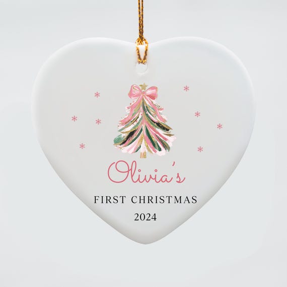 Personalized Baby's First Christmas Ornament, Baby Name Ornament, New Baby Gift, Baby Keepsake, Custom Baby Ornament