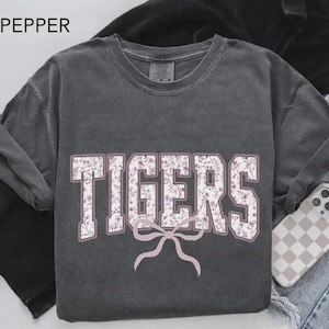 Comfort Colors® Custom School Mascot Shirt, School Logo Tee, Team Mascot Shirt Gift, Custom Name Gifts For Back To School, Custom Sports Tee image 8