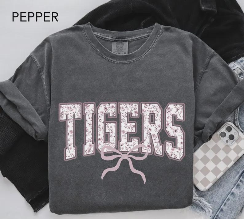 Comfort Colors® Custom School Mascot Shirt, School Logo Tee, Team Mascot Shirt Gift, Custom Name Gifts For Back To School, Custom Sports Tee image 8