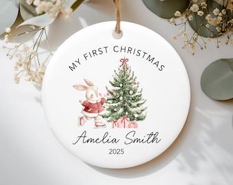 Personalized Baby's First Christmas Ornament, Baby Name Ornament, New Baby Gift, Baby Keepsake, Custom Baby Girl Ornament