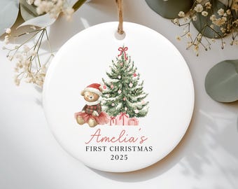 Personalized Baby's First Christmas Ornament, Baby Name Ornament, New Baby Gift, Baby Keepsake, Custom Baby Ornament