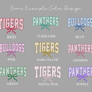 Comfort Colors® Custom School Mascot Shirt, School Logo Tee, Team Mascot Shirt Gift, Custom Name Gifts For Back To School, Custom Sports Tee image 2