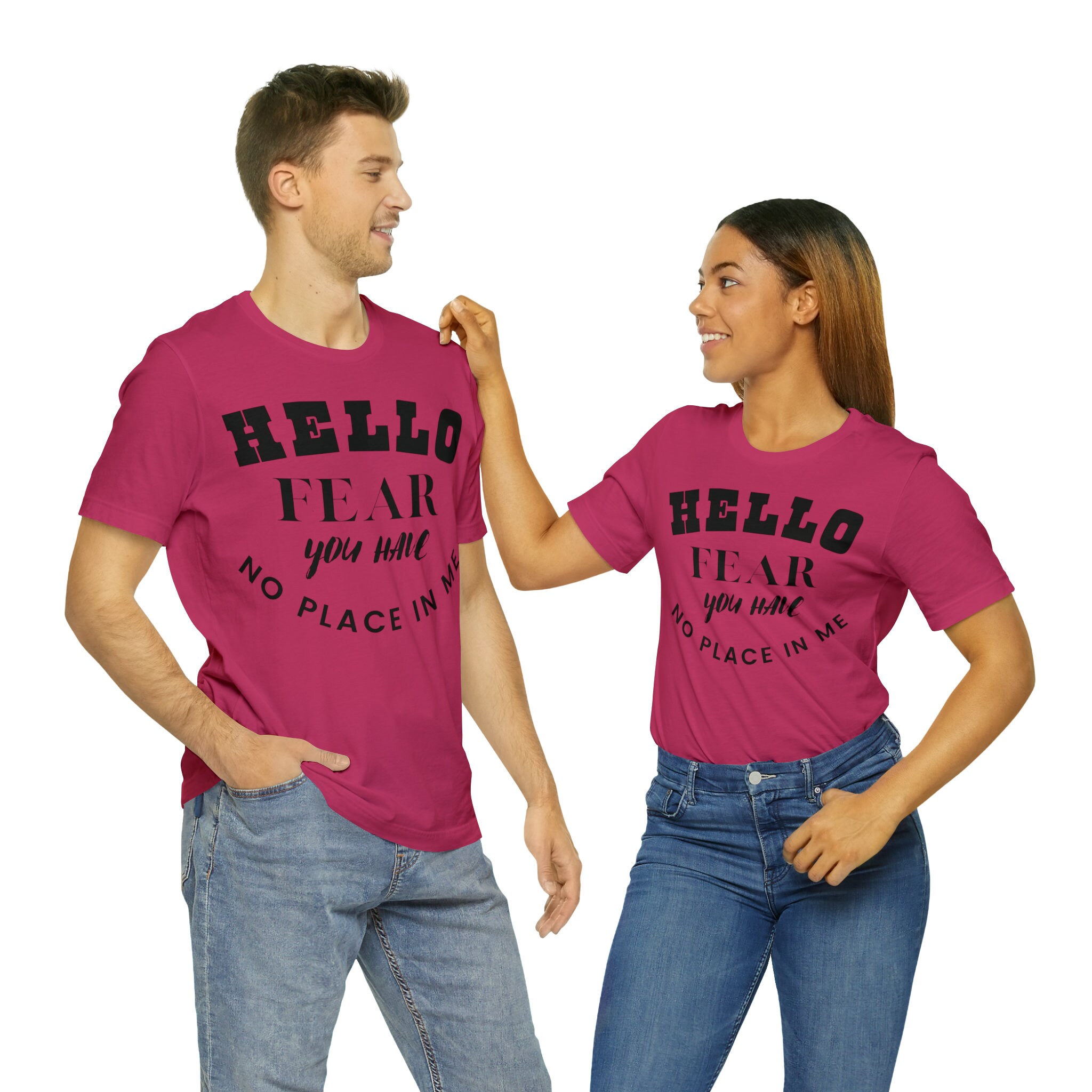 Hello Fear You Have No Place in Me Unisex Jersey Short Sleeve - Etsy Sweden