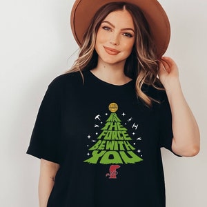 Star Wars Christmas T-shirt, Mandalorian Shirt, May The Force Be With You, Disney Shirt, Christmas Shirt, Star Wars Gift For Christmas