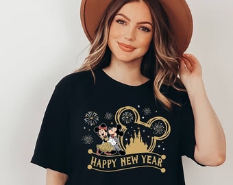 Happy New Year Shirt, Disney Shirt, Christmas Shirt, Mickey Mouse Shirt, Disney Xmas Shirts, Holiday Season Shirt, Disney Trip Shirt