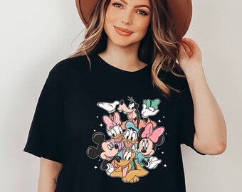 Mickey and Friends T-shirt, Disney Shirt, Minnie Mouse, Retro Cartoon Shirt, Goofy Shirt, Pluto Shirt, Daisy Duck Shirt, Disneyworld Shirt