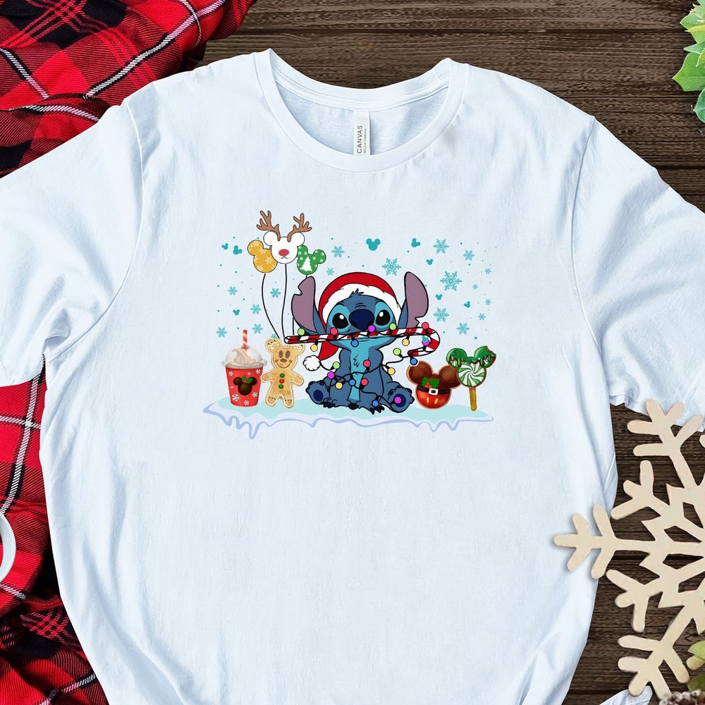 Stitch Shirt, Christmas Shirt, Disney Shirt, Santa Shirt, Disneyworld Shirt, Spirit Animal Shirt, Mickey Mouse Shirt, Disney Christmas