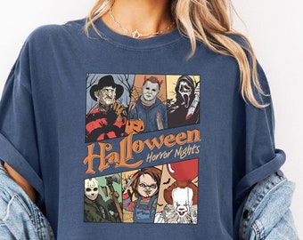 Halloween Horror Nights, Spooky Halloween Shirt, Freaky Character Tee, Spooky Party Tshirt, Comfort Colors, Fall Season Tee, Ghost Shirt