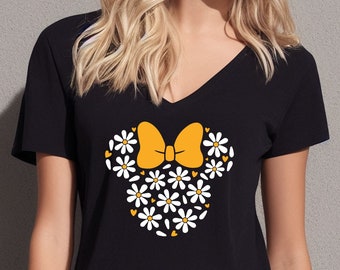 Minnie Mouse T-shirt, Disney Shirt, Flower Shirt, Disney Trip Shirt, Birthday Shirt,  Party Shirt, Fall Shirt, Birthday Gift, Autumn Vibes