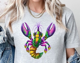 Mardi Gras Shirt, Fat Tuesday Shirt, Crawfish Shirt, NOLA Shirt, Beads Festival Shirt, Women Carnival Tees, Mardi Gras Party Shirt