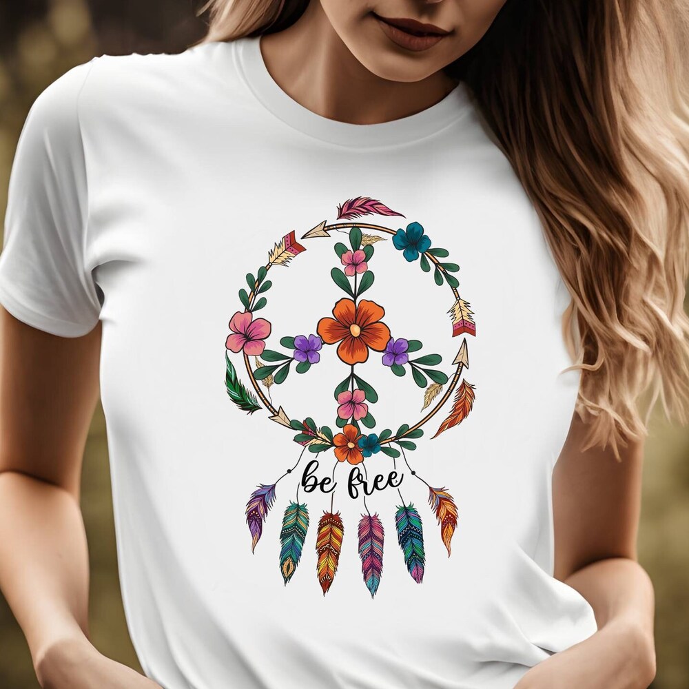 Be Free Shirt, Peace Shirt, Be Kind Shirt, Native American Shirt, Indigenous Shirt, Flower Shirt, Hippie Shirt, Boho Shirts Aurateestyle
