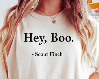 Hey Boo Shirt, Literature Tee, Teacher Shirt, Teacherlife Shirt, Librarian Tee, Equal Rights Tee, Reader Teacher, Book Funny, Comfort Colors