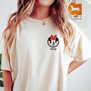 Personalized Minnie Mouse T-shirt, Disney Shirt, Comfort Colors, Name Shirt, Custom Disney Tee, Personalized Gift For Her, Disneyworld Shirt image 1