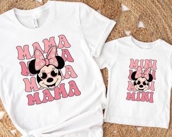 Disney Mama Shirt, Minnie Mouse Shirt,  Daisy Minnie Tee, Disney Vacation Tee, Disneyland Shirt, Cute Disneyworld Tee, Disney Birthday Gift