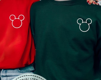 Embroidered Mickey Mouse Hoodie, Embroidery Disney Sweatshirt, Disneyland Youth Sweatshirt, Disneyworld Hoodie, Disney Trip Sweatshirt