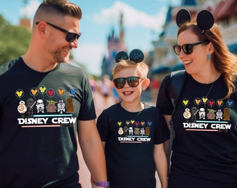 Disney Crew T-Shirt, Disneyland Tee, Disney Summer Shirt, Character Shirt, Cartoon Shirt, Vacation Shirts, Holiday Vibes Shirt