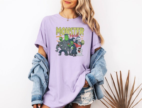 Halloween Monster Shirt, Fall Season Shirt, Nightmare Tee, Halloween Party Tee, Spooky Graphic Tee, Freaky Ghost Shirt, Comfort Colors