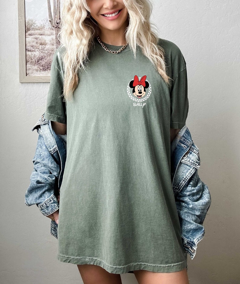 Personalized Minnie Mouse T-shirt, Disney Shirt, Comfort Colors, Name Shirt, Custom Disney Tee, Personalized Gift For Her, Disneyworld Shirt image 8