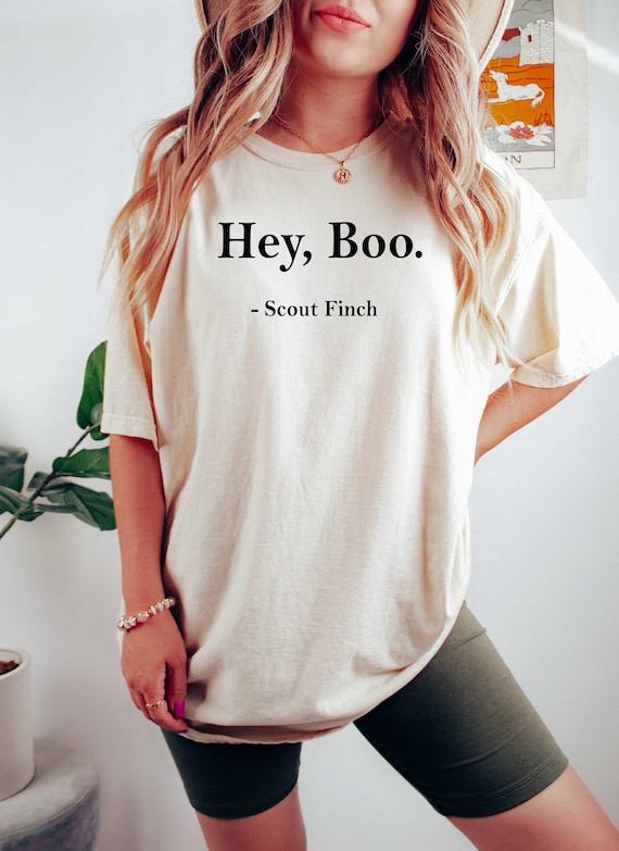 Hey Boo Shirt, Literature Tee, Teacher Shirt, Teacherlife Shirt, Librarian Tee, Equal Rights Tee, Reader Teacher, Book Funny, Comfort Colors