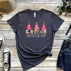 Disney Christmas Shirt, Cozy Winter Shirt, Mickey Mouse Shirt, Minnie Mouse Shirt, Xmas Party Shirt, Daisy Shirt, Retro Disney Shirts image 3