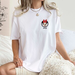 Personalized Minnie Mouse T-shirt, Disney Shirt, Comfort Colors, Name Shirt, Custom Disney Tee, Personalized Gift For Her, Disneyworld Shirt image 9