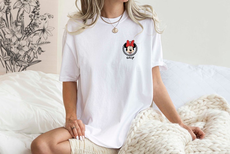 Personalized Minnie Mouse T-shirt, Disney Shirt, Comfort Colors, Name Shirt, Custom Disney Tee, Personalized Gift For Her, Disneyworld Shirt image 9