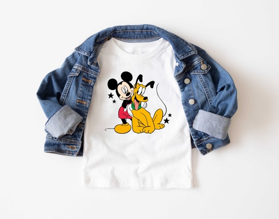 Mickey Mouse T-shirt, Pluto Shirt, Retro Characters Shirt, Disney Shirt, Gift For Dog Person, Mickey and Friends, Disney Dog Shirts