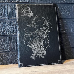 Ardoise de carte gravée au laser Los Santos