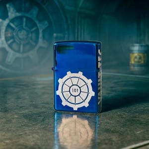 Vault-101 Laser Engraved Windproof Lighter | Post-Apocalyptic Gamer Gift | Refillable Lighter