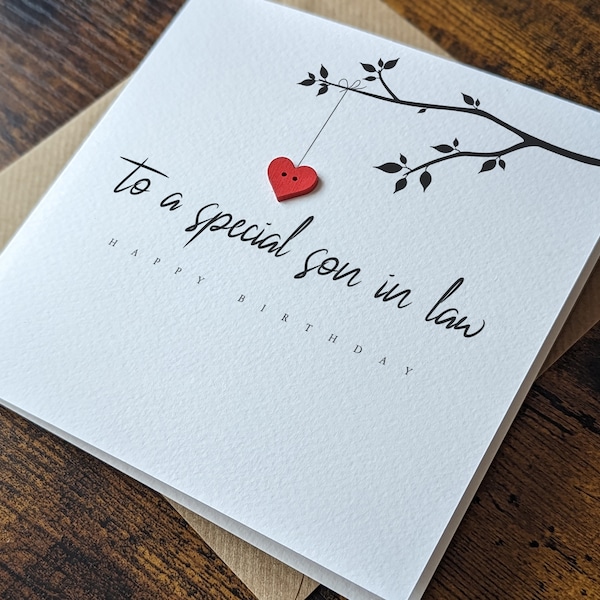 Son in Law Birthday Card - Etsy UK