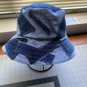 Denim bucket hats