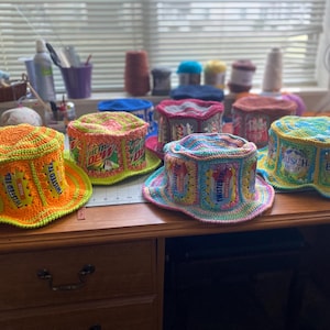 Handmade Crochet Beer Can Bucket Hat