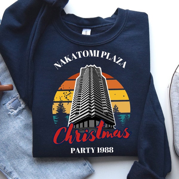 Nakatomi Plaza Party 1988 Christmas PNG SVG Sublimation, Funny 80's Die Movie Bruce Png,Nakatomi Plaza Png Cut Files Cricut Silhouette Cameo