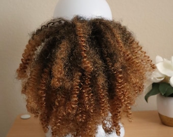 Bohemian Twist Scrunchie: 16 Inch Synthetic Ponytail Extension - Honey Blonde