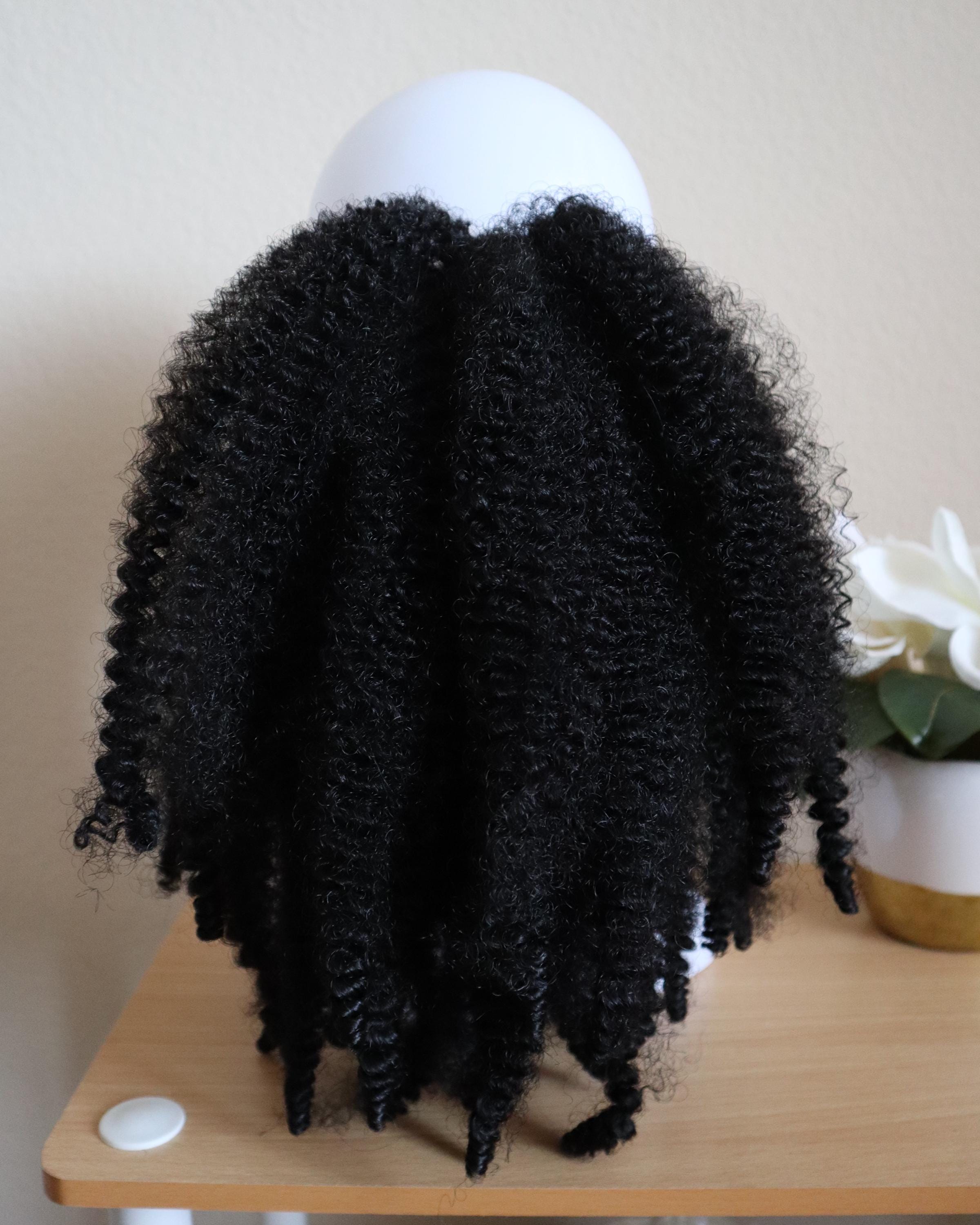 Extension Capillaire Boucle Rizée Blanche - Postiche Partiel - Neuf Avec Étiquettes