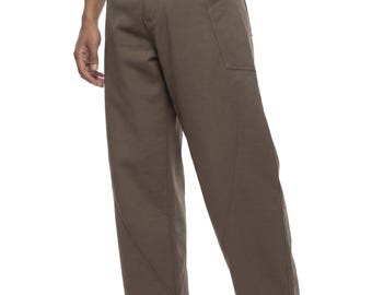 Men’s Barrel Leg Pants | Wide Leg Casual Trousers | Loose Straight Leg Fashion Pants | Men’s Everyday Comfort Bottoms