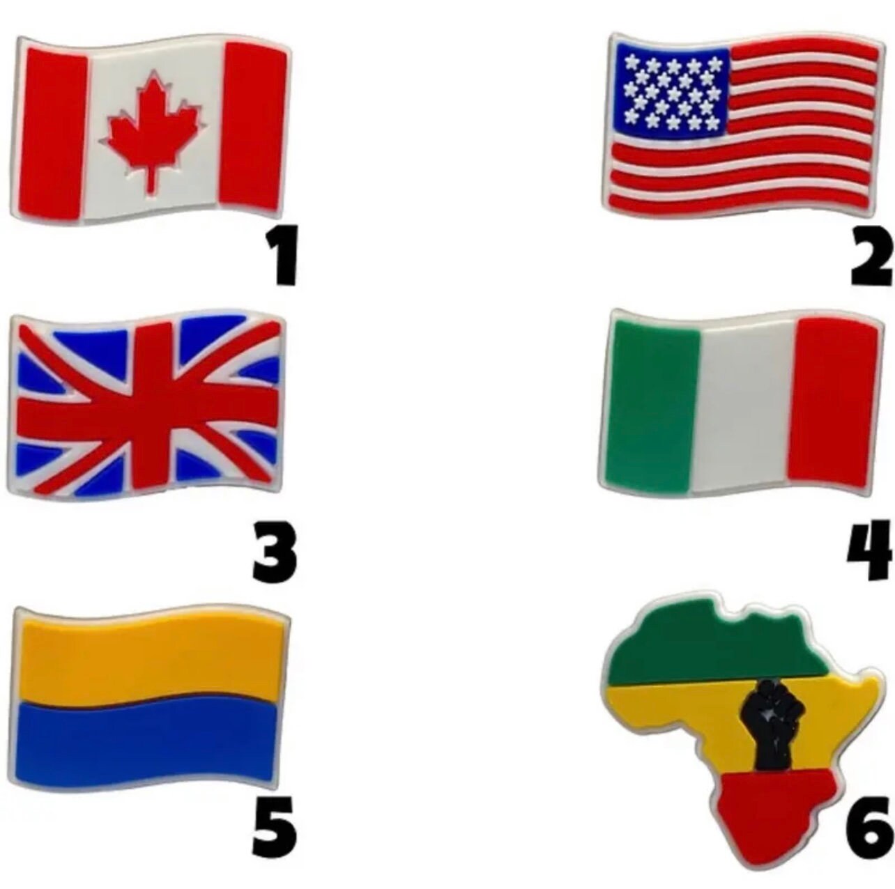 Flags Shoe Charms / Flags Jibbitz / Flags Etsy