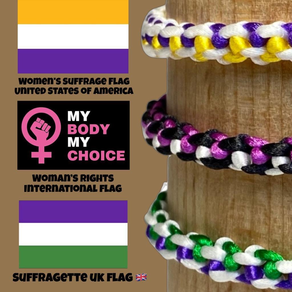 Suffragette Bracelet / Women's Rights Bracelet/ Feminist Etsy UK